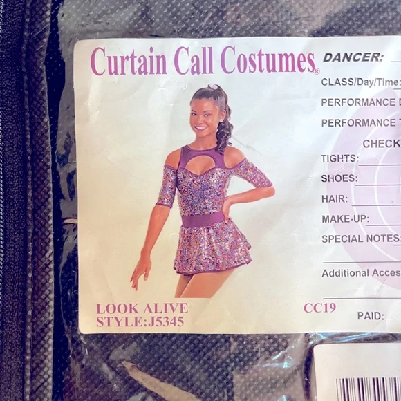 NWT Curtain call costumes sequence performance/dance dress and headband - Picture 15 of 16